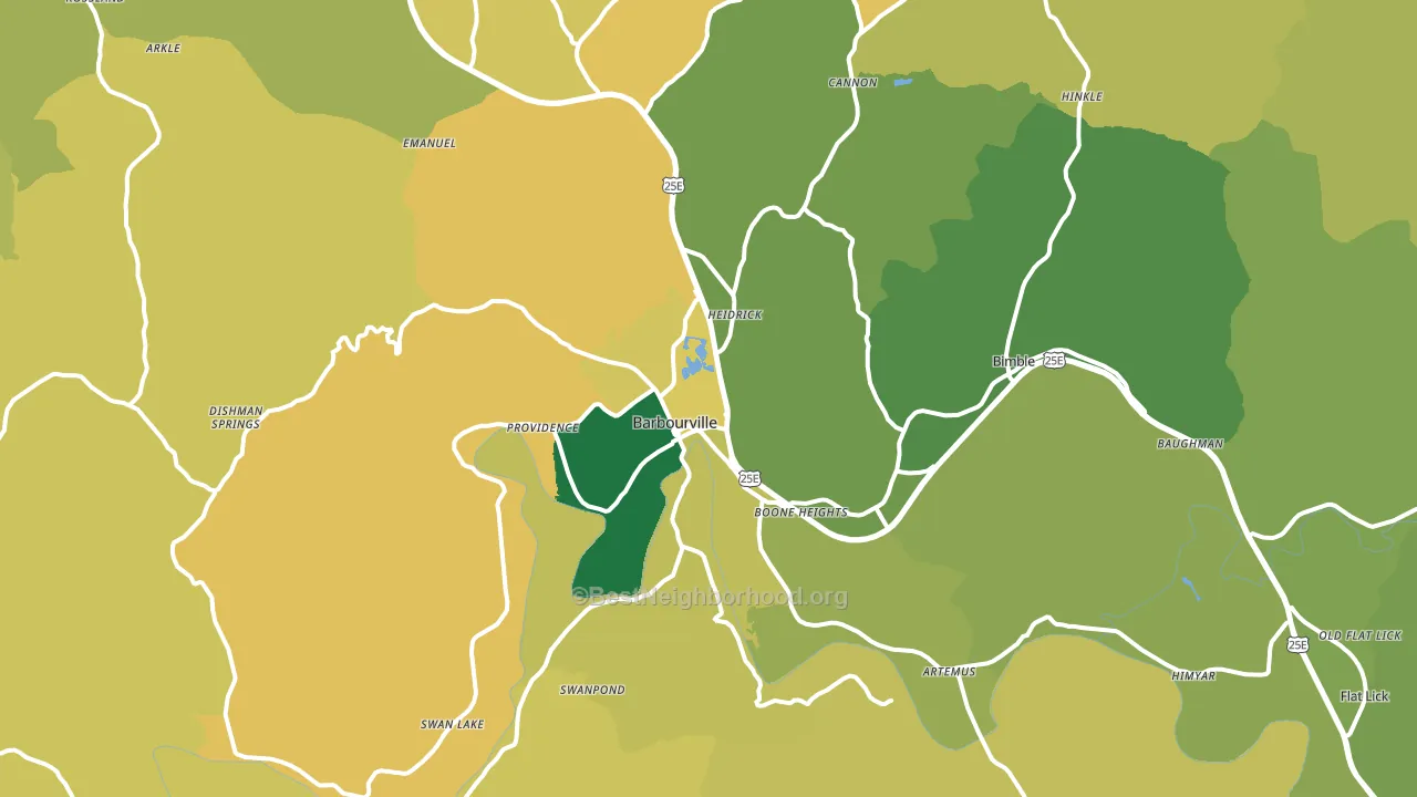 40906, KY block-group voter-turnout map
