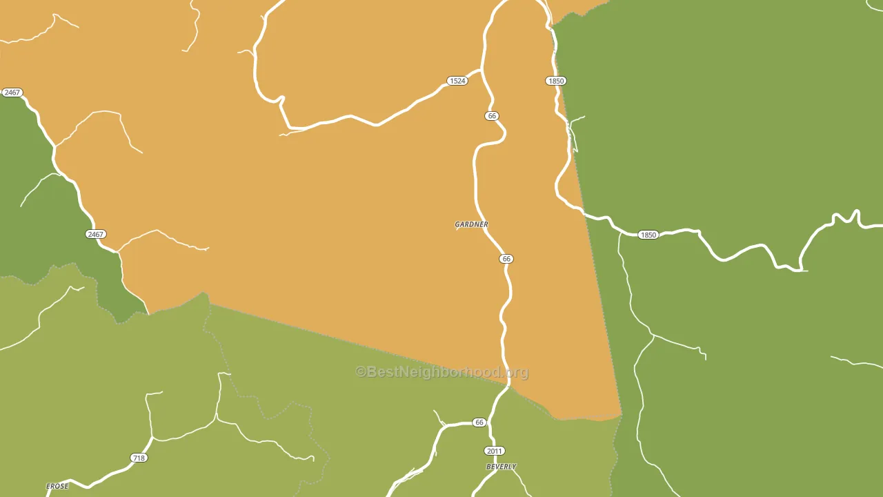40913, KY block-group voter-turnout map
