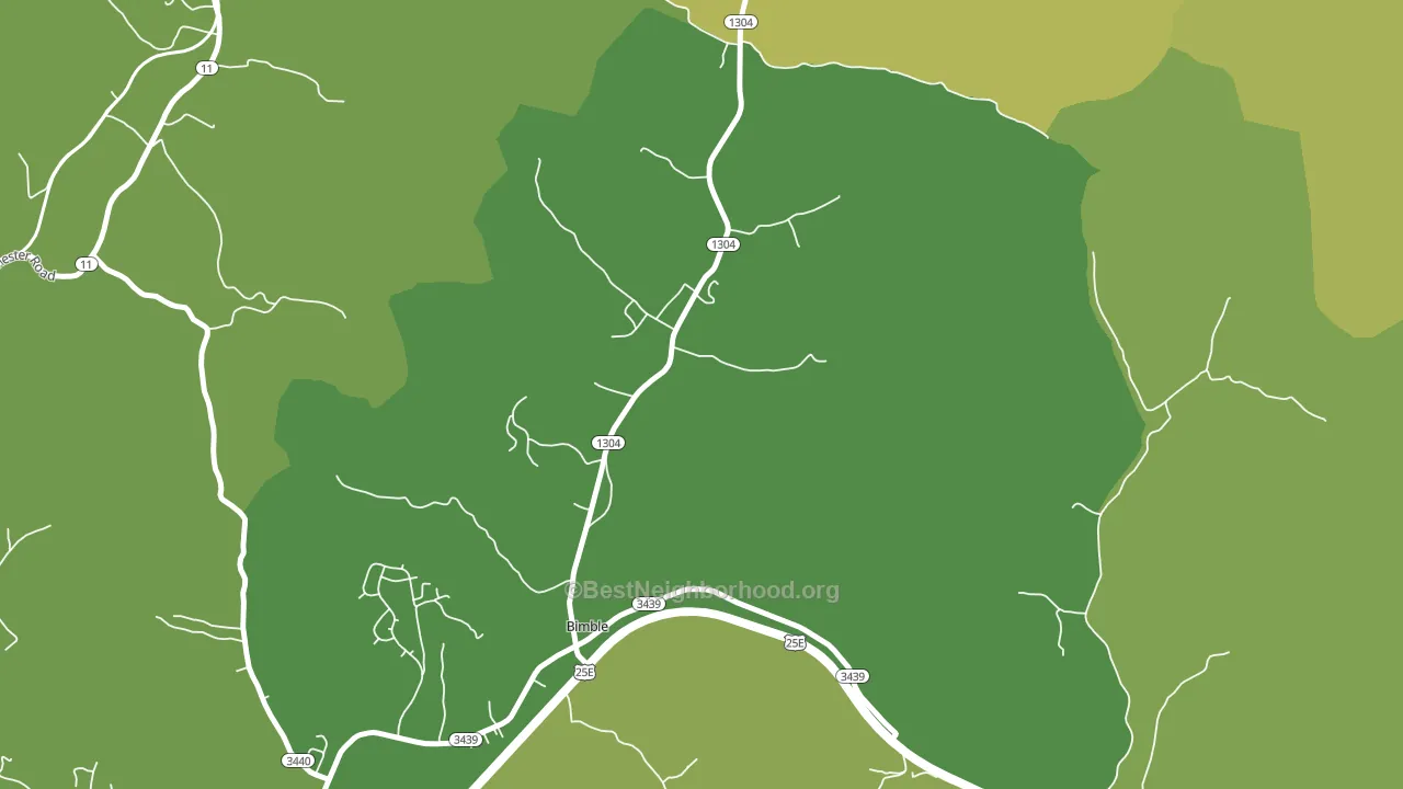 40915, KY block-group voter-turnout map