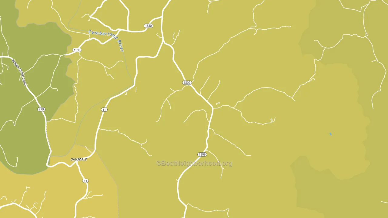 40921, KY block-group voter-turnout map