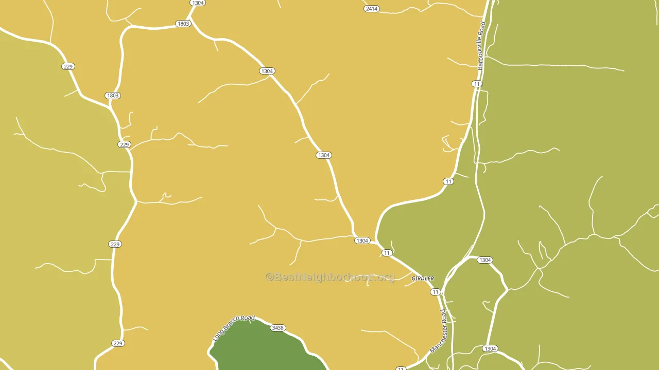 40943, KY block-group voter-turnout map