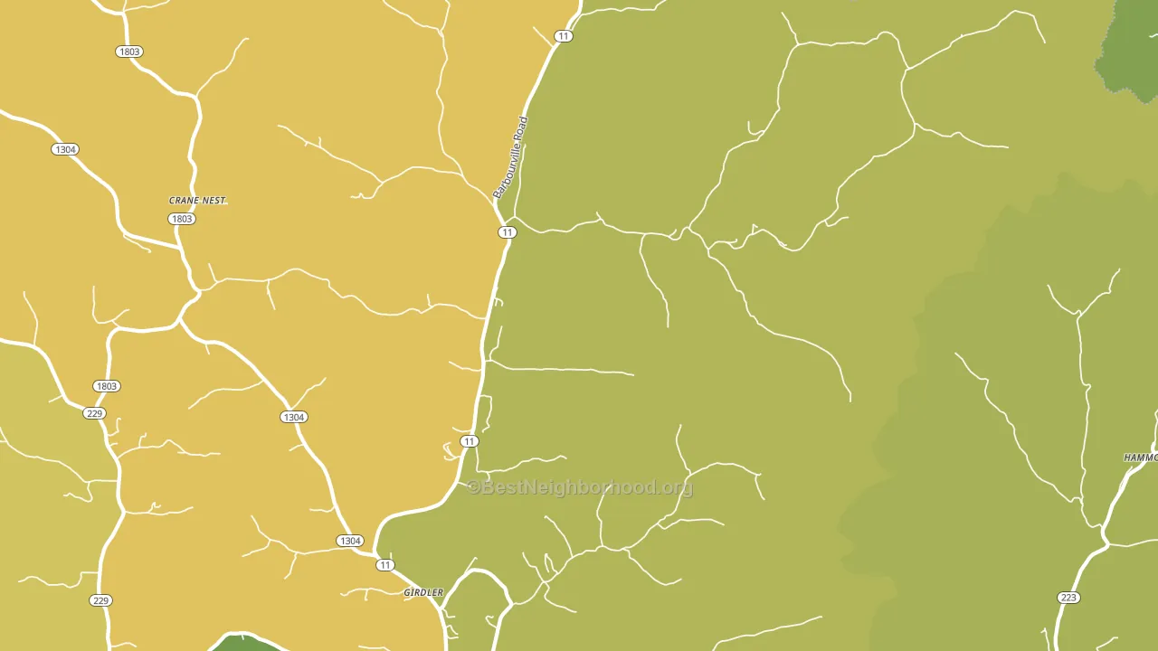 40946, KY block-group voter-turnout map
