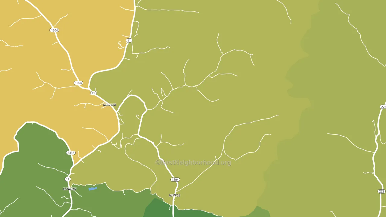 40953, KY block-group voter-turnout map