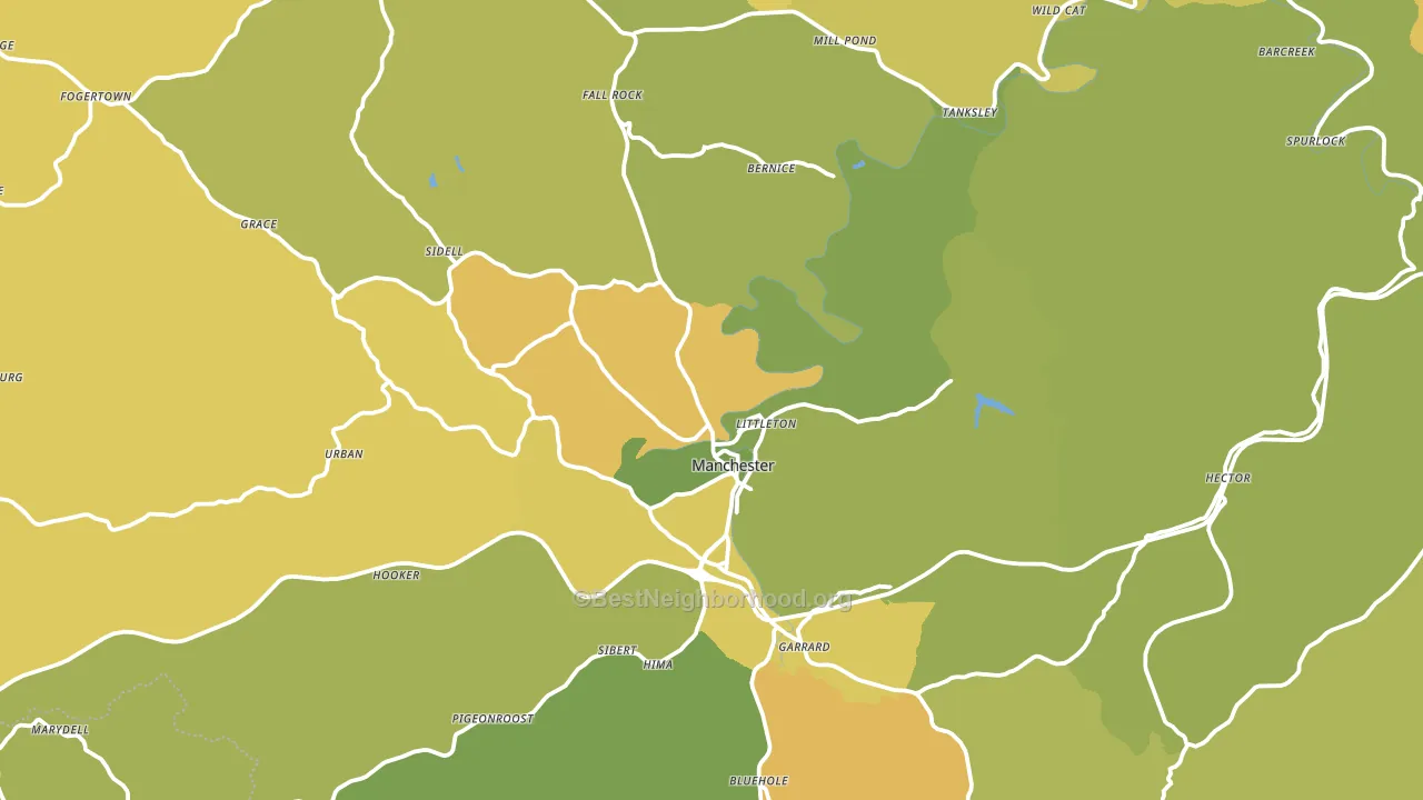 40962, KY block-group voter-turnout map