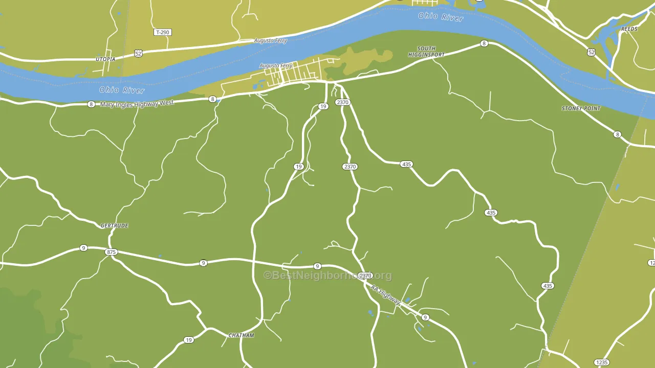 41002, KY block-group voter-turnout map