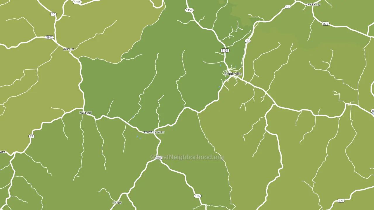 41004, KY block-group voter-turnout map