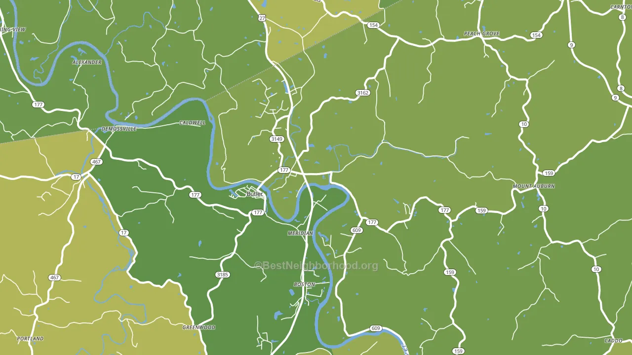 41006, KY block-group voter-turnout map