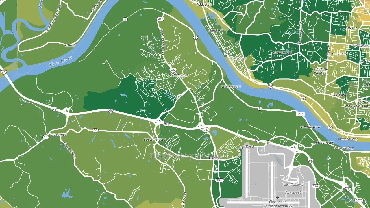 41048, KY block-group voter-turnout map