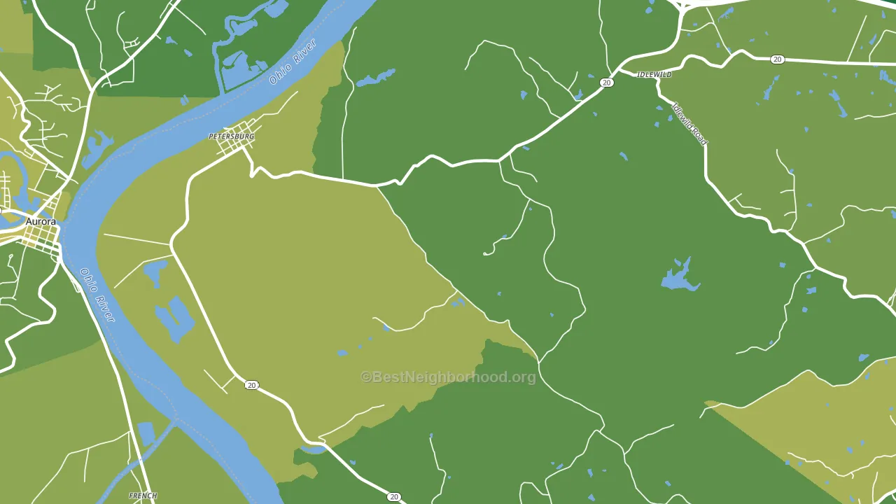 41080, KY block-group voter-turnout map