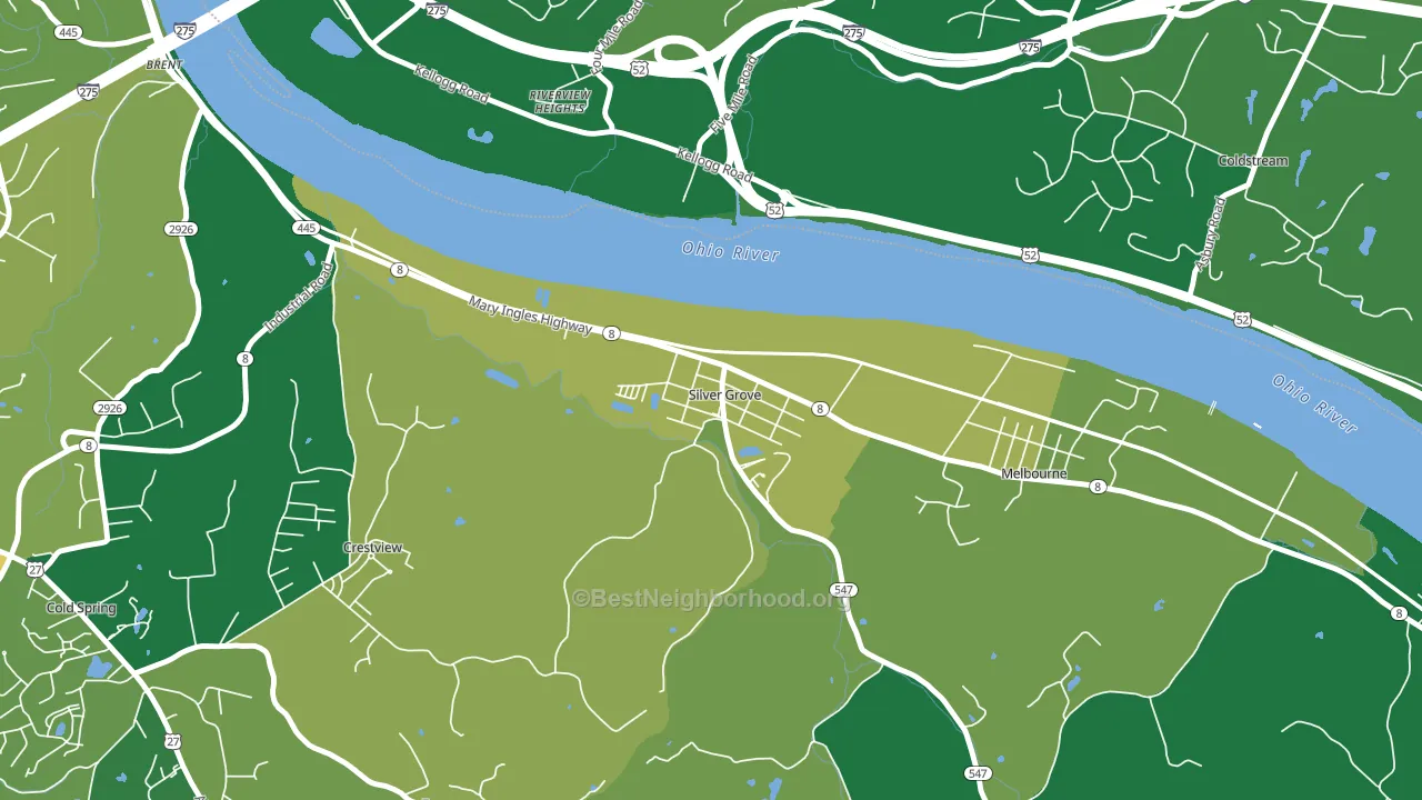 41085, KY block-group voter-turnout map