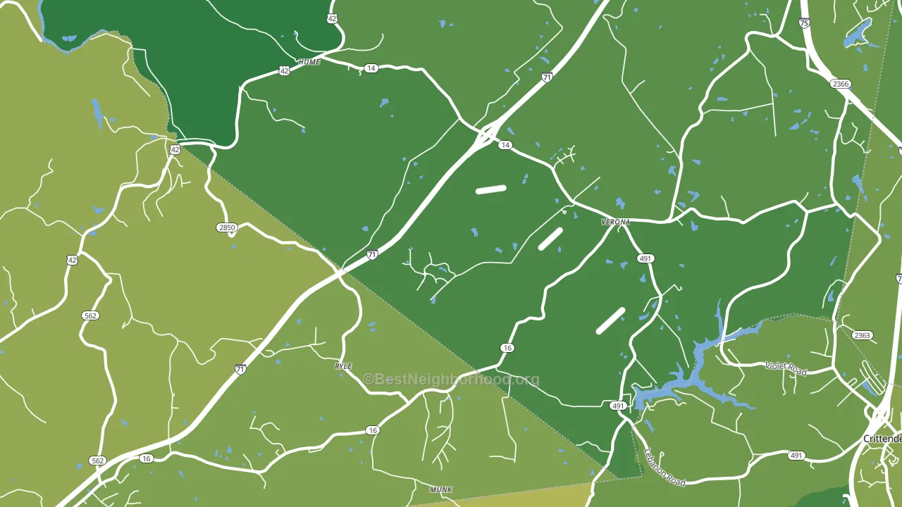 41092, KY block-group voter-turnout map