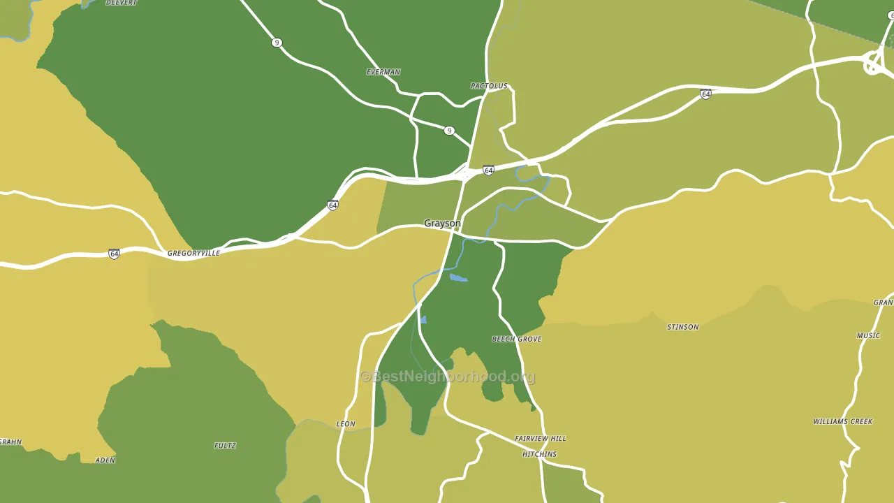 41143, KY block-group voter-turnout map