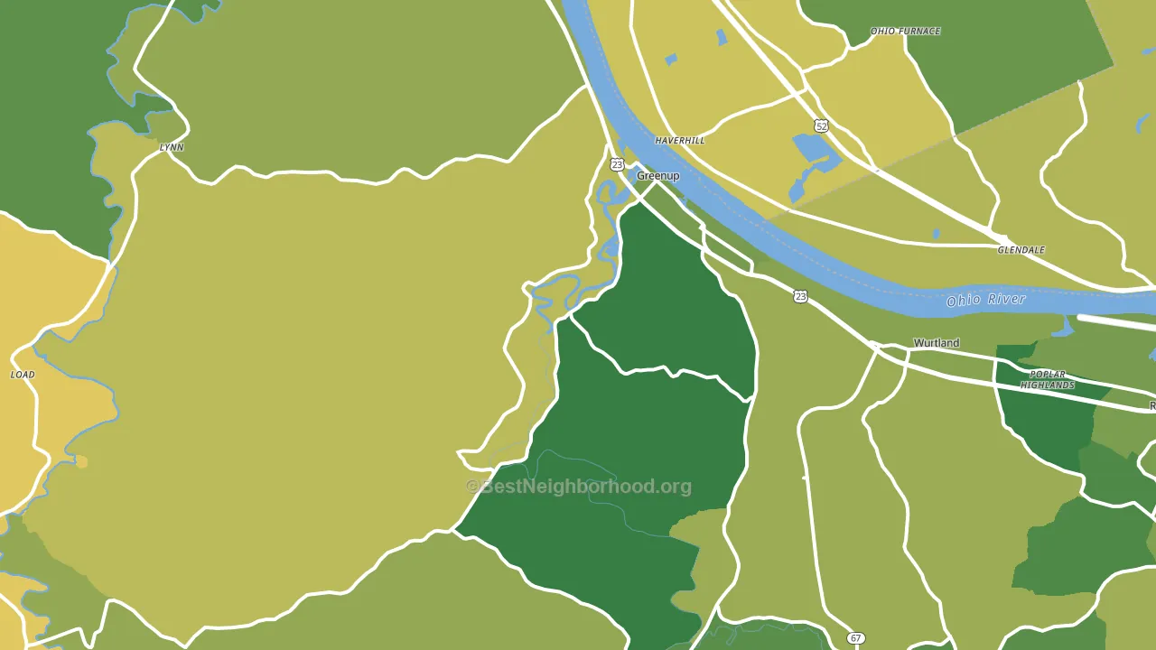 41144, KY block-group voter-turnout map