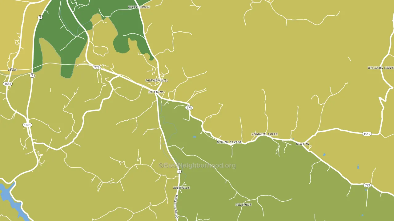 41146, KY block-group voter-turnout map