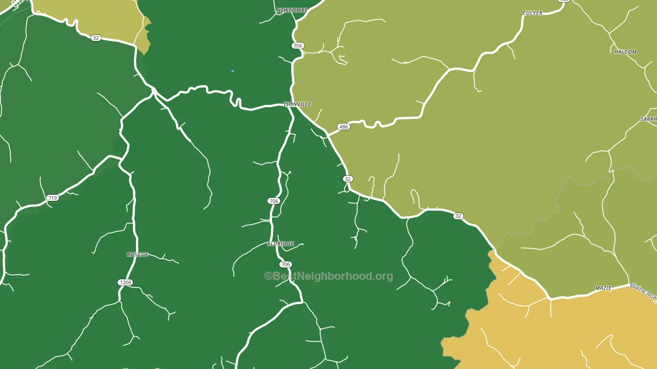 41149, KY block-group voter-turnout map