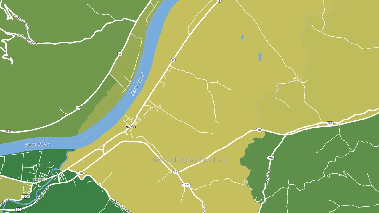 41166, KY block-group voter-turnout map