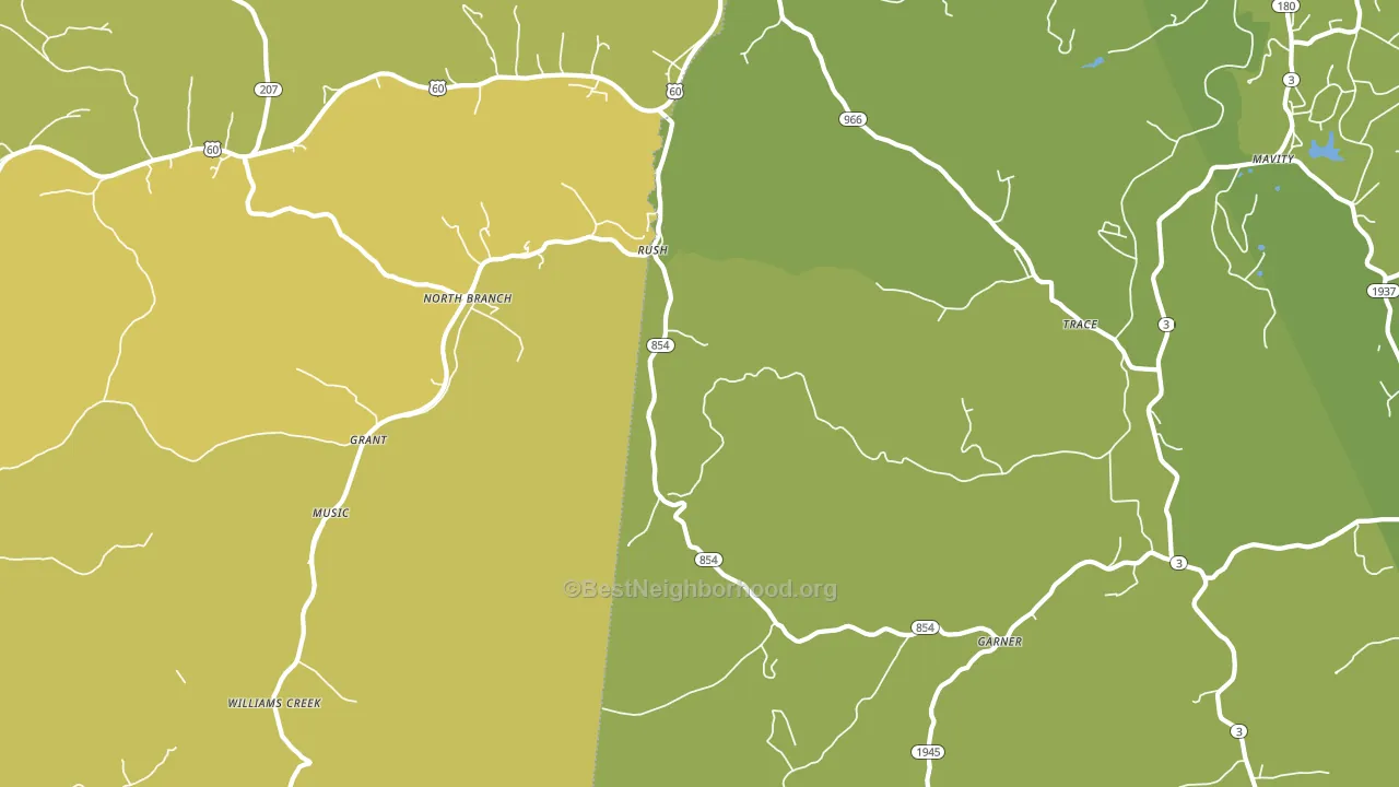 41168, KY block-group voter-turnout map