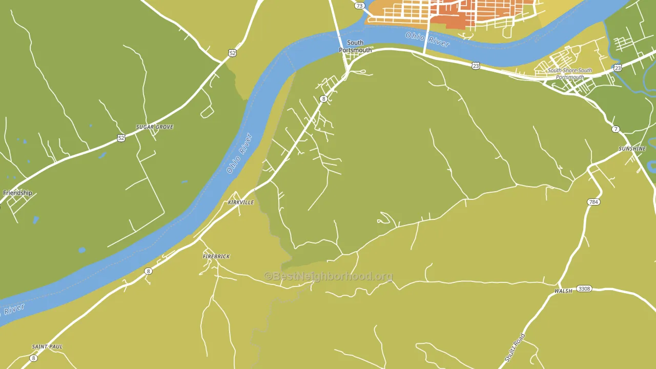 41174, KY block-group voter-turnout map