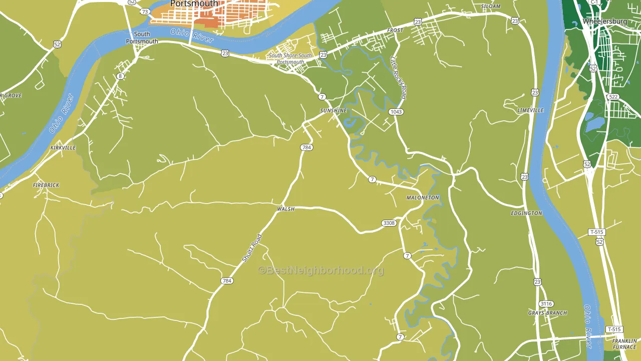 41175, KY block-group voter-turnout map