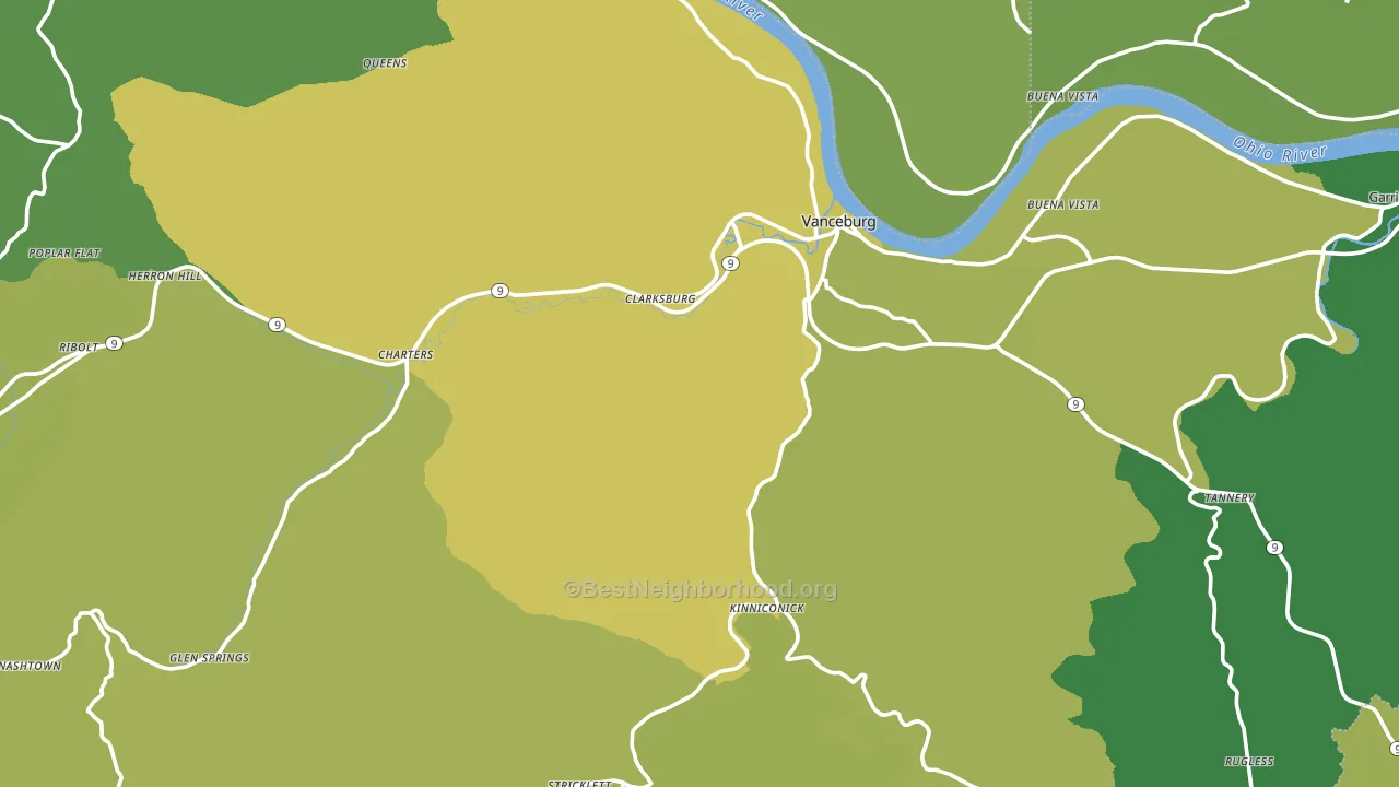 41179, KY block-group voter-turnout map
