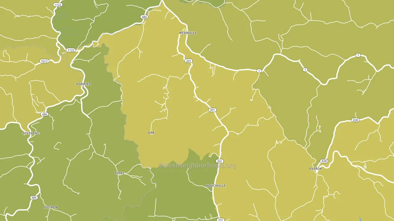 41180, KY block-group voter-turnout map