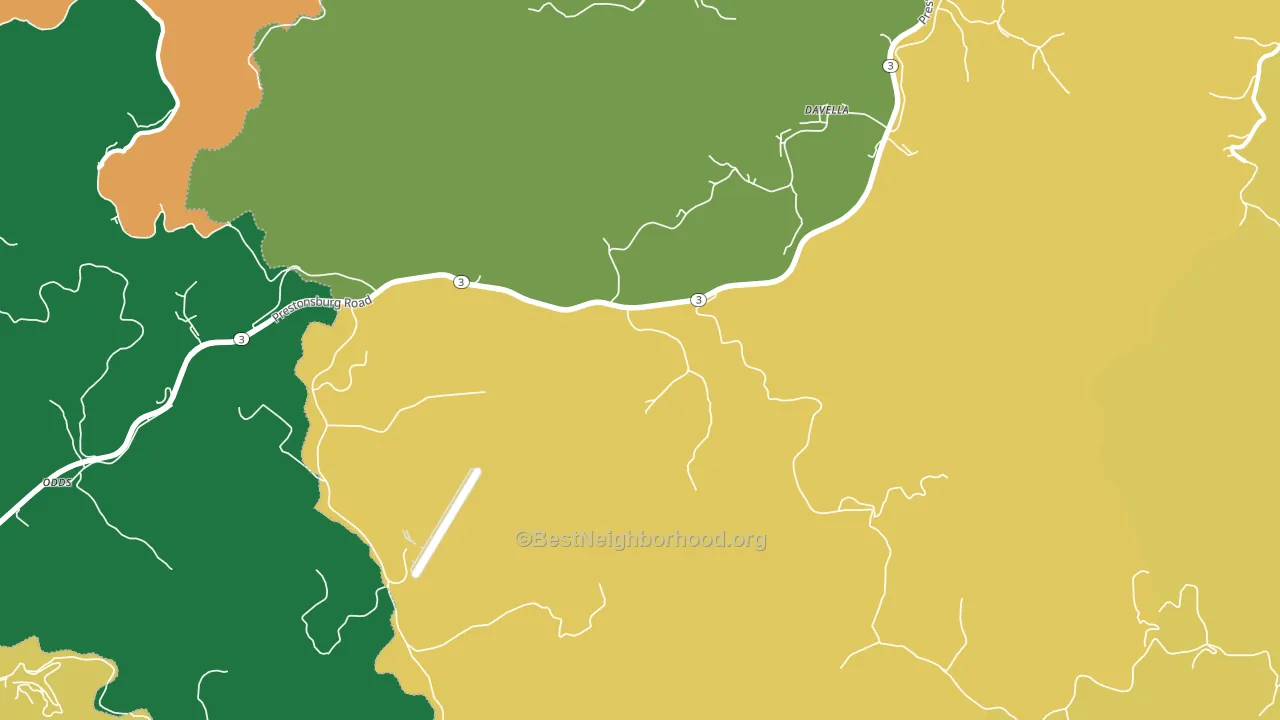 41214, KY block-group voter-turnout map