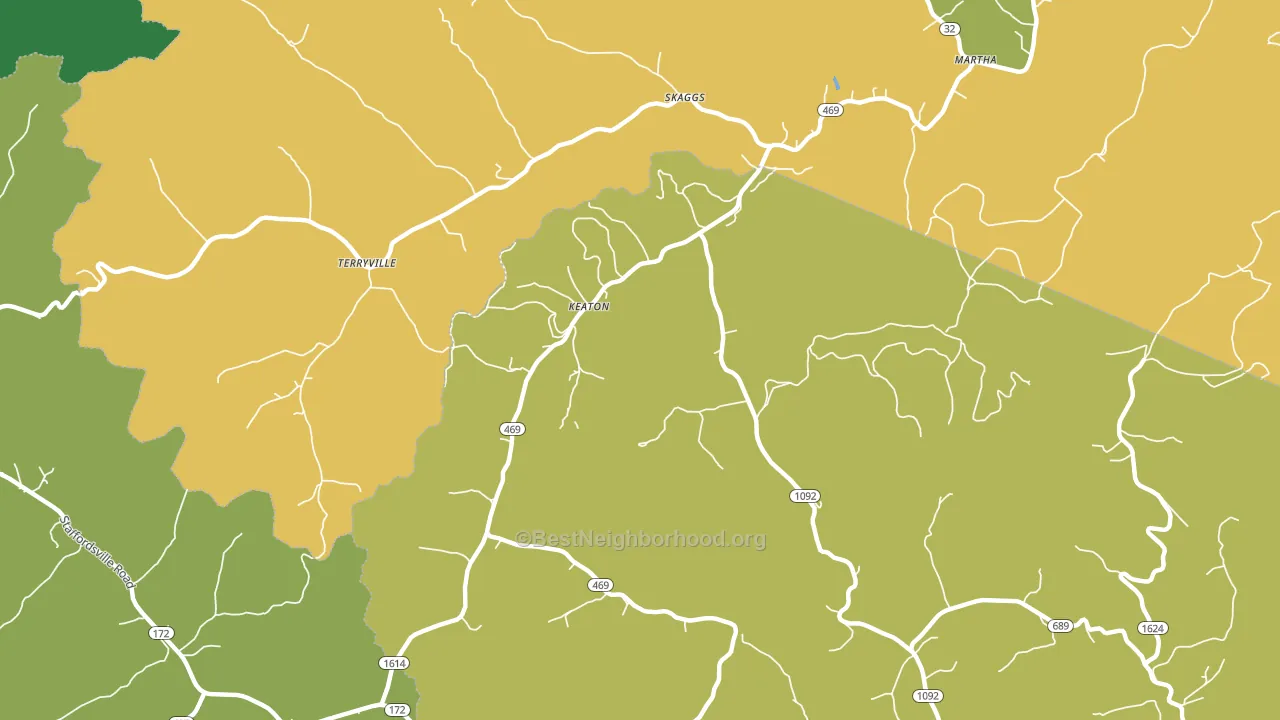41226, KY block-group voter-turnout map