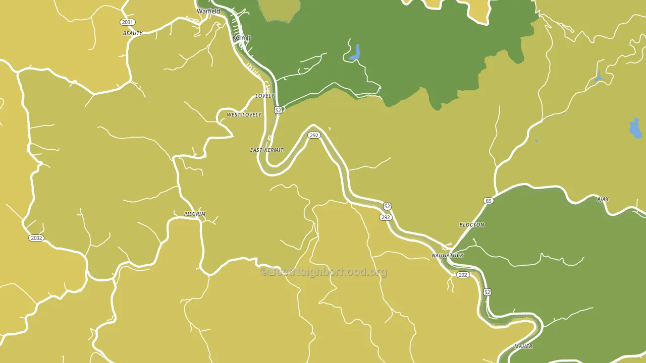 41231, KY block-group voter-turnout map
