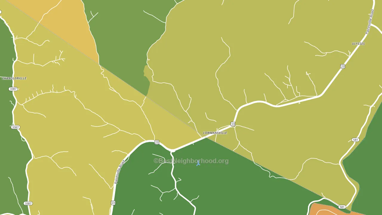 41232, KY block-group voter-turnout map