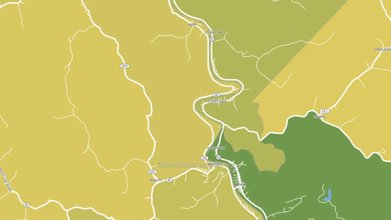 41267, KY block-group voter-turnout map