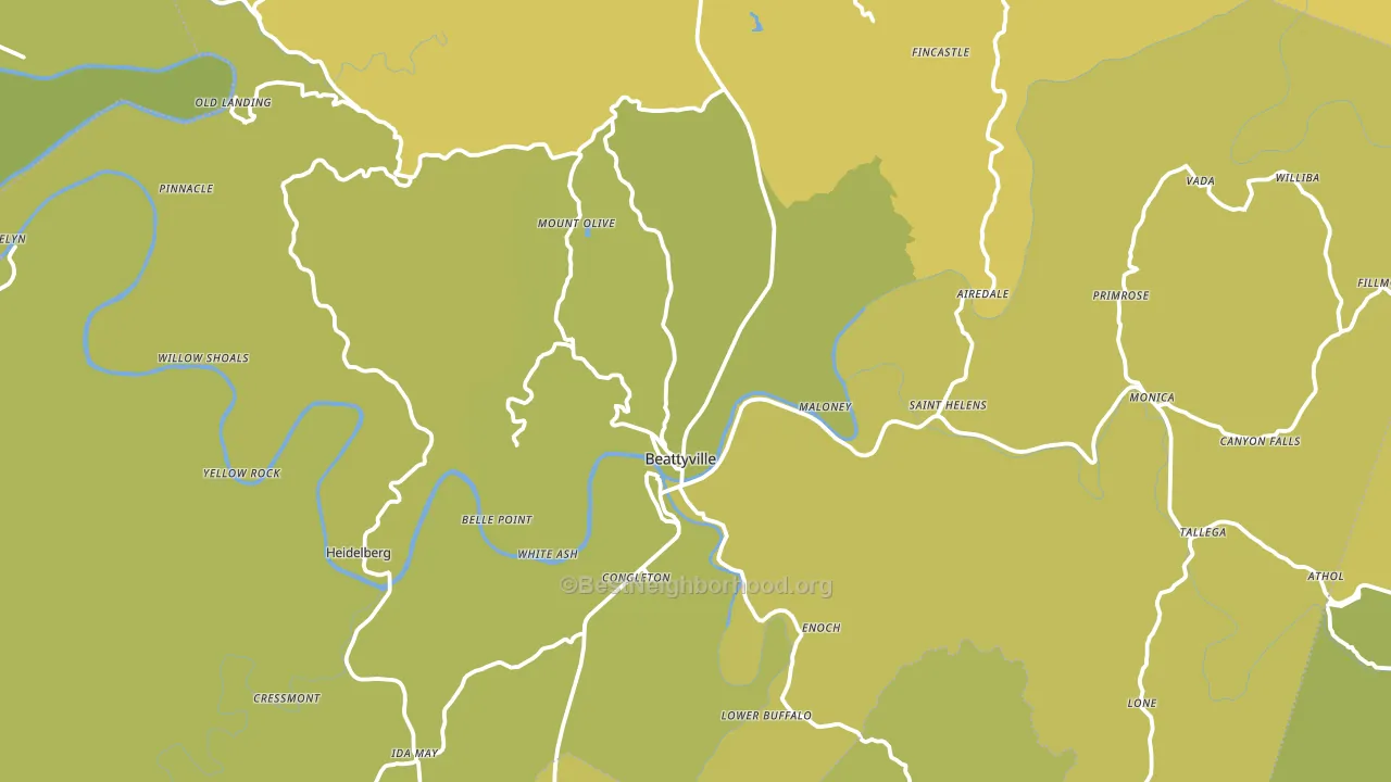 41311, KY block-group voter-turnout map