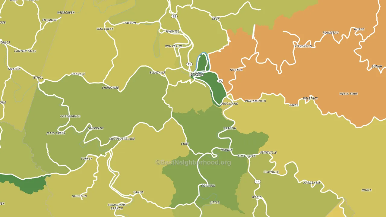 41339, KY block-group voter-turnout map