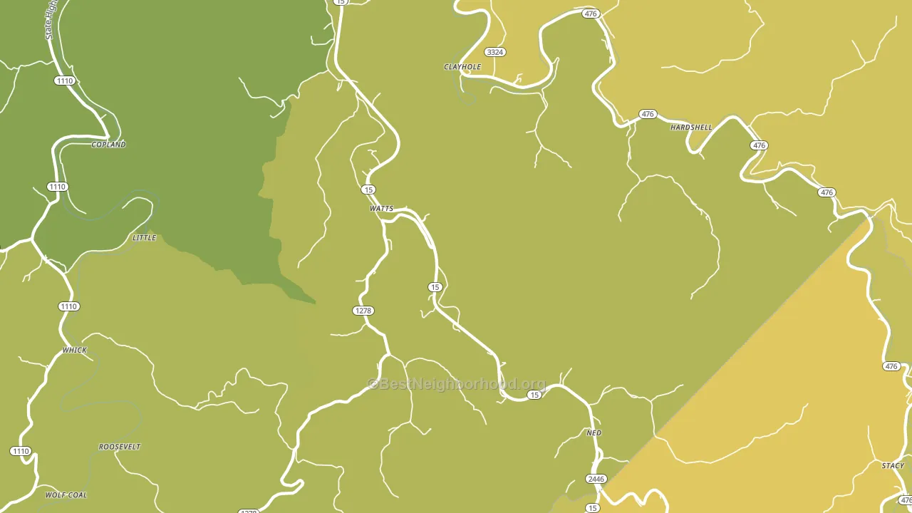 41348, KY block-group voter-turnout map