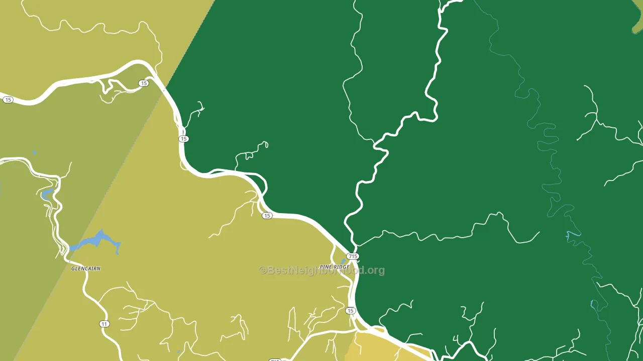 41360, KY block-group voter-turnout map