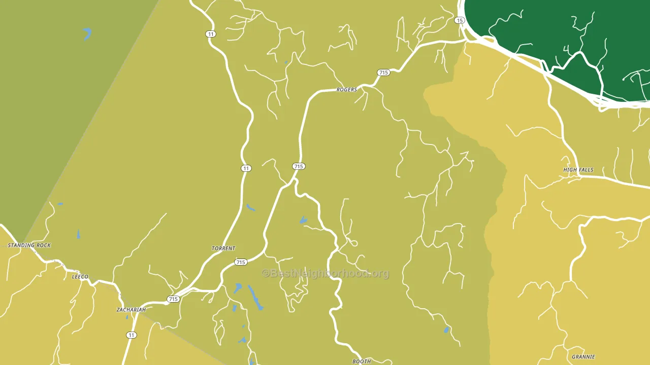 41365, KY block-group voter-turnout map
