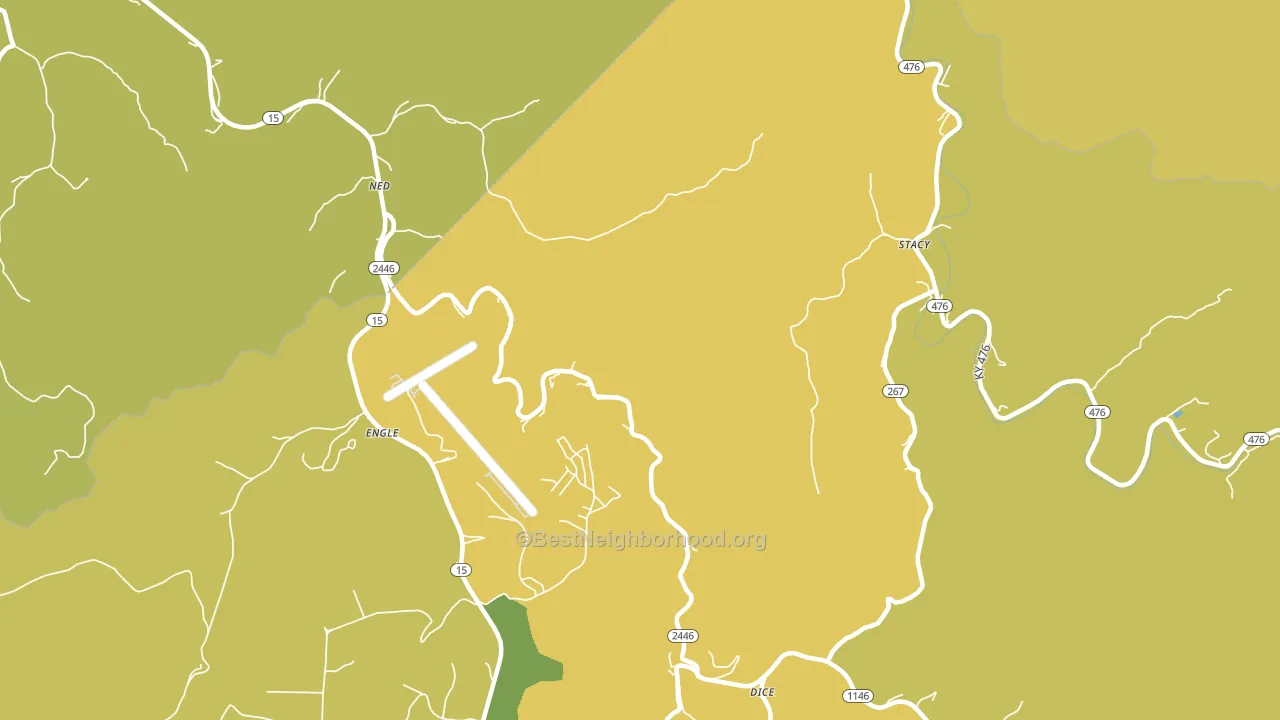 41367, KY block-group voter-turnout map