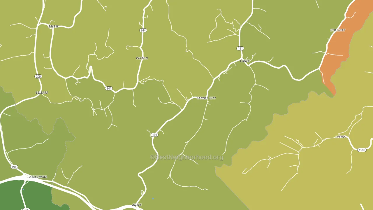 41408, KY block-group voter-turnout map