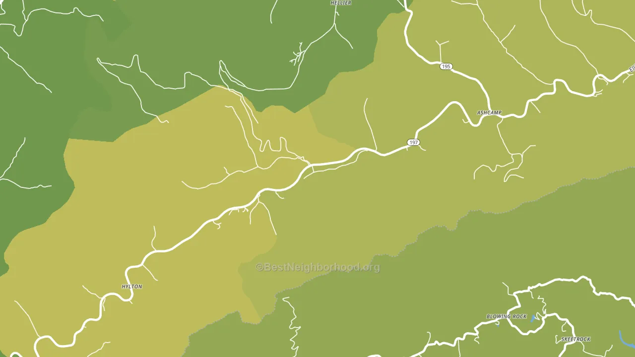 41512, KY block-group voter-turnout map