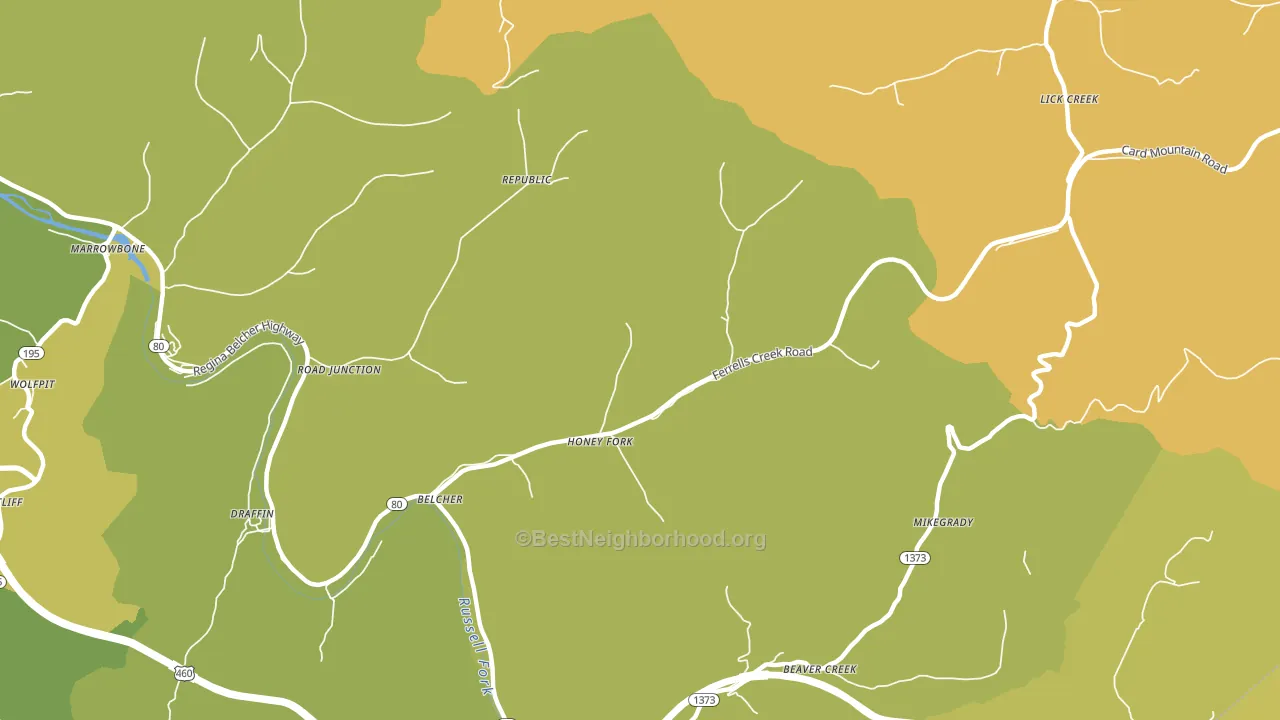 41513, KY block-group voter-turnout map