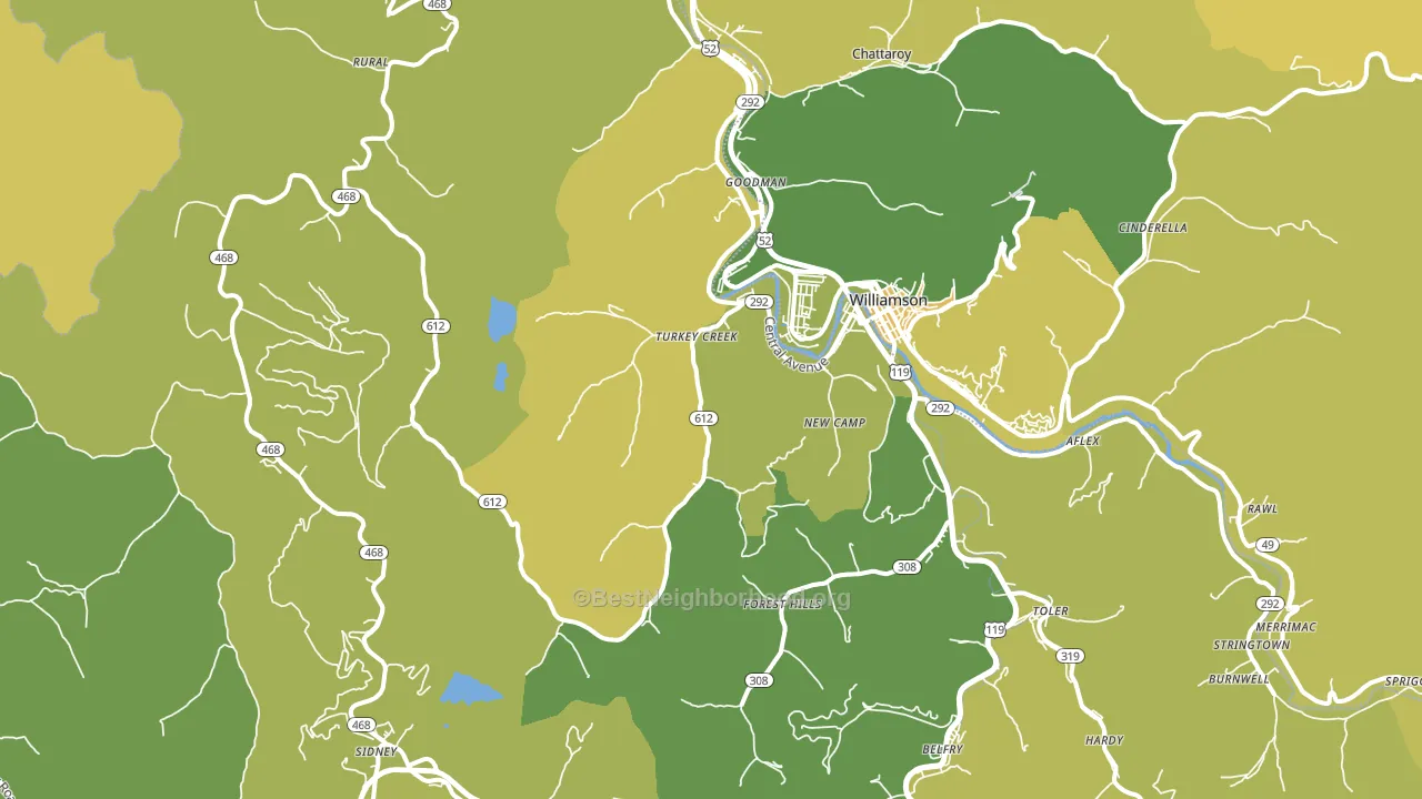 41514, KY block-group voter-turnout map