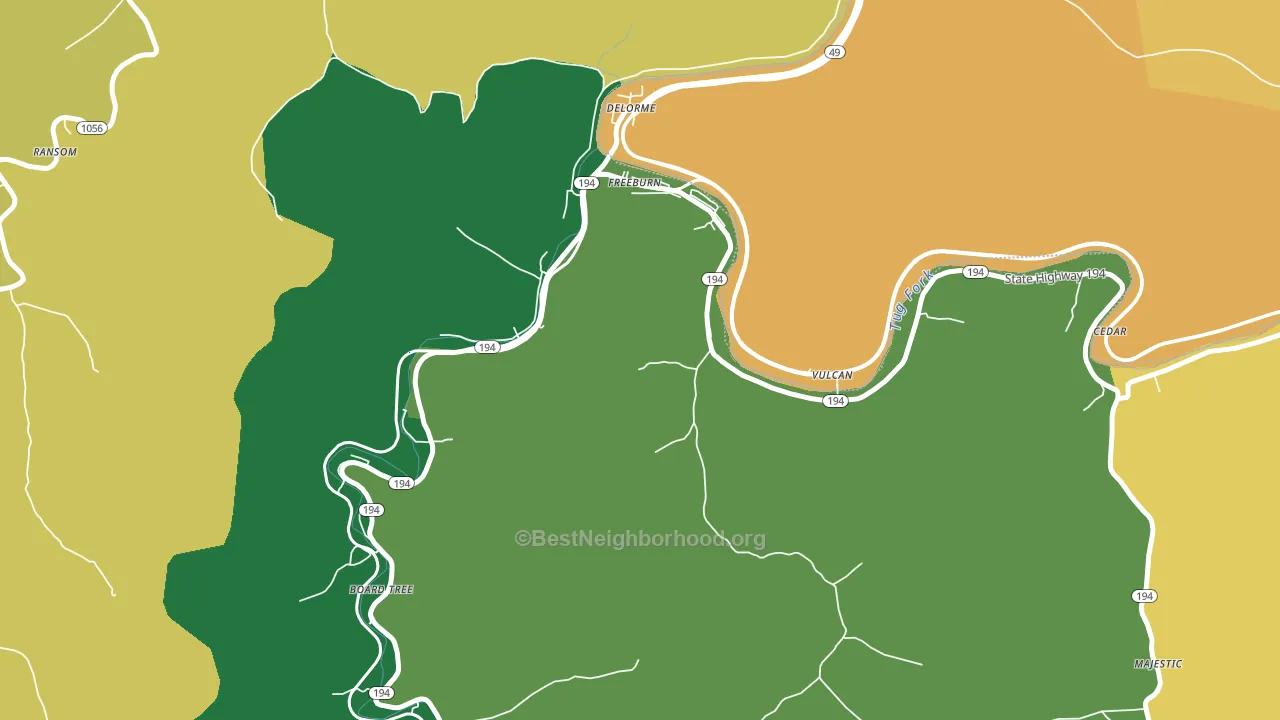 41528, KY block-group voter-turnout map