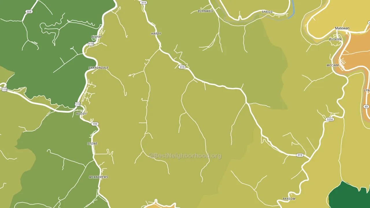41531, KY block-group voter-turnout map