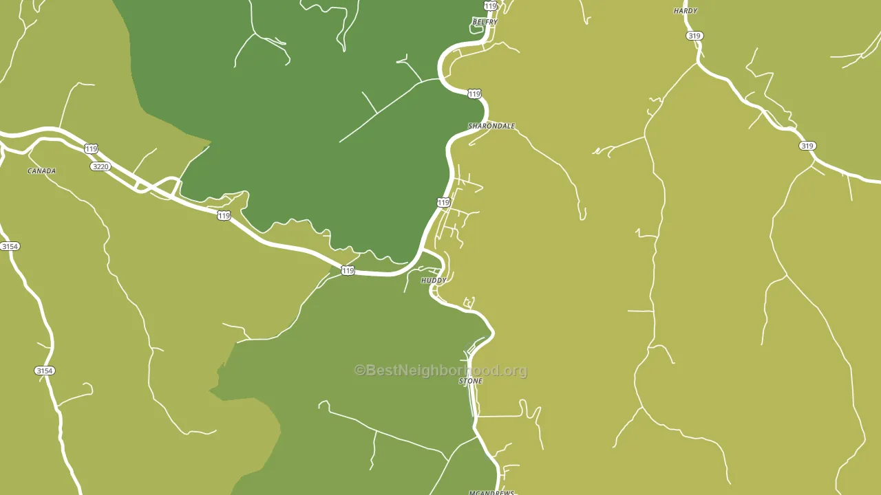 41535, KY block-group voter-turnout map