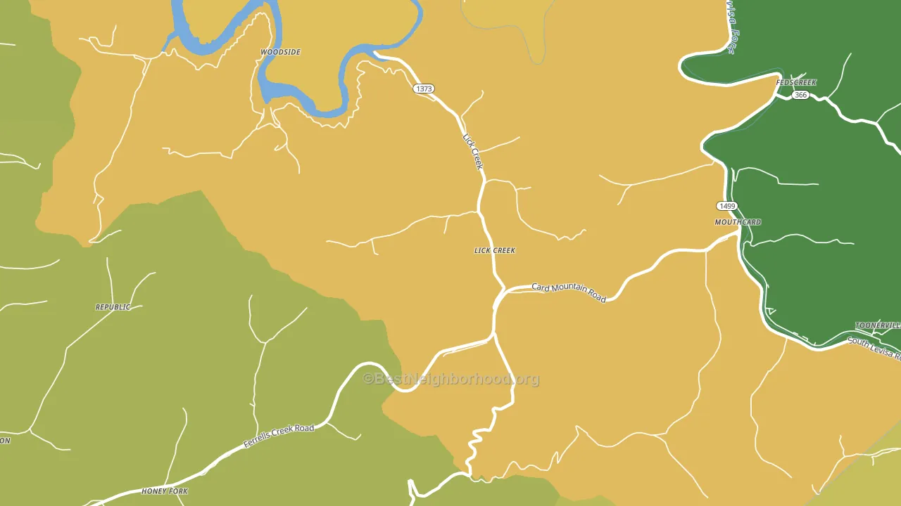 41540, KY block-group voter-turnout map