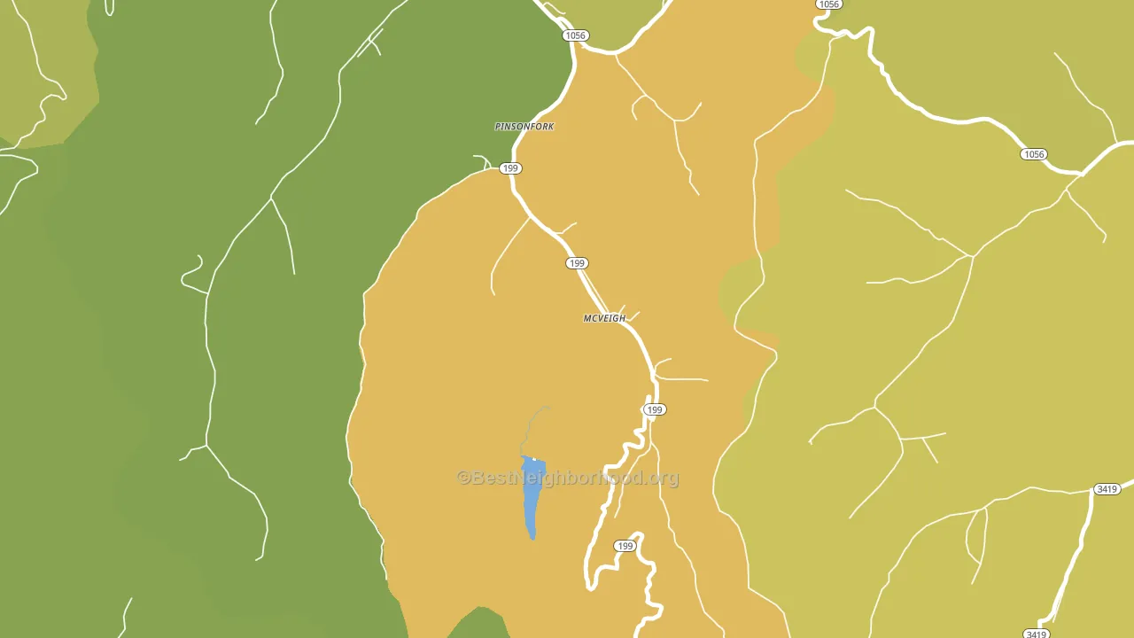 41555, KY block-group voter-turnout map