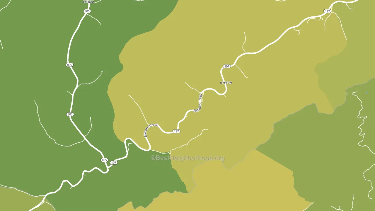 41563, KY block-group voter-turnout map