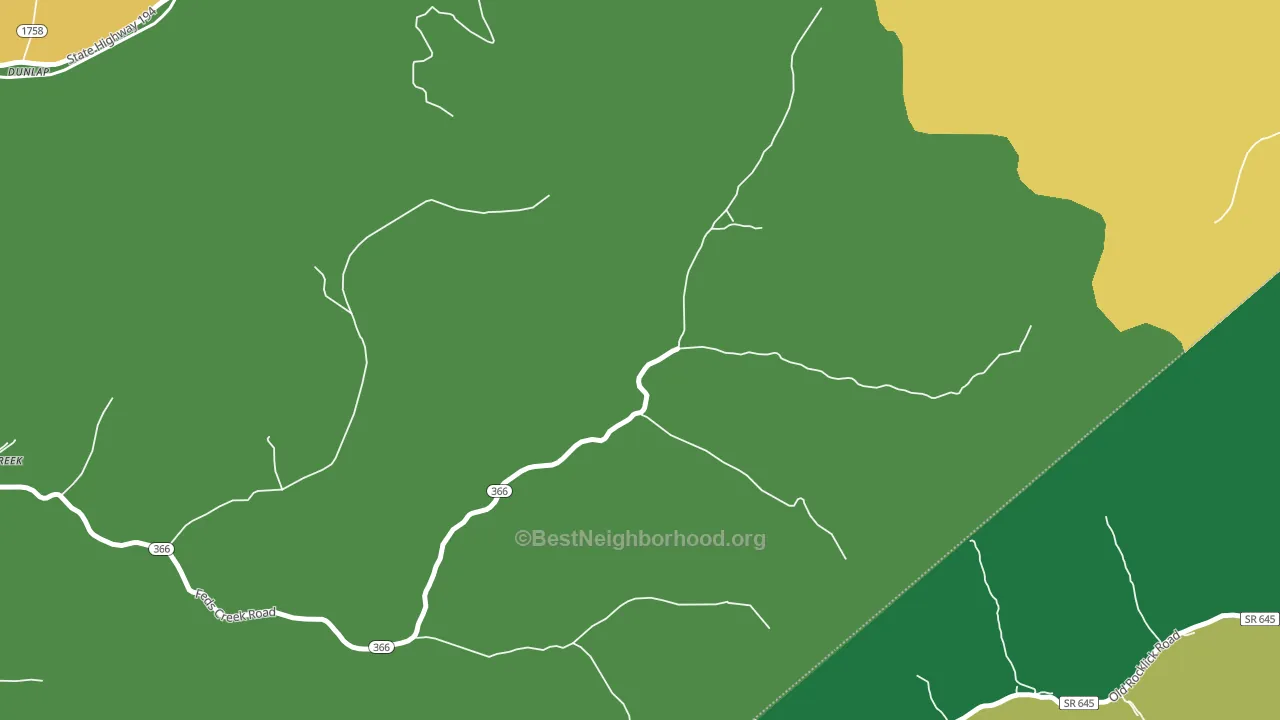 41566, KY block-group voter-turnout map