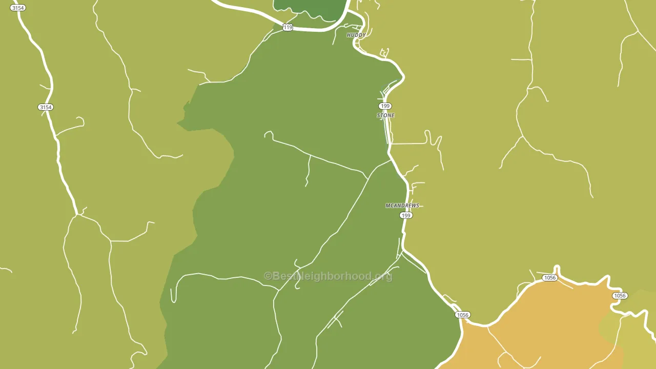 41567, KY block-group voter-turnout map