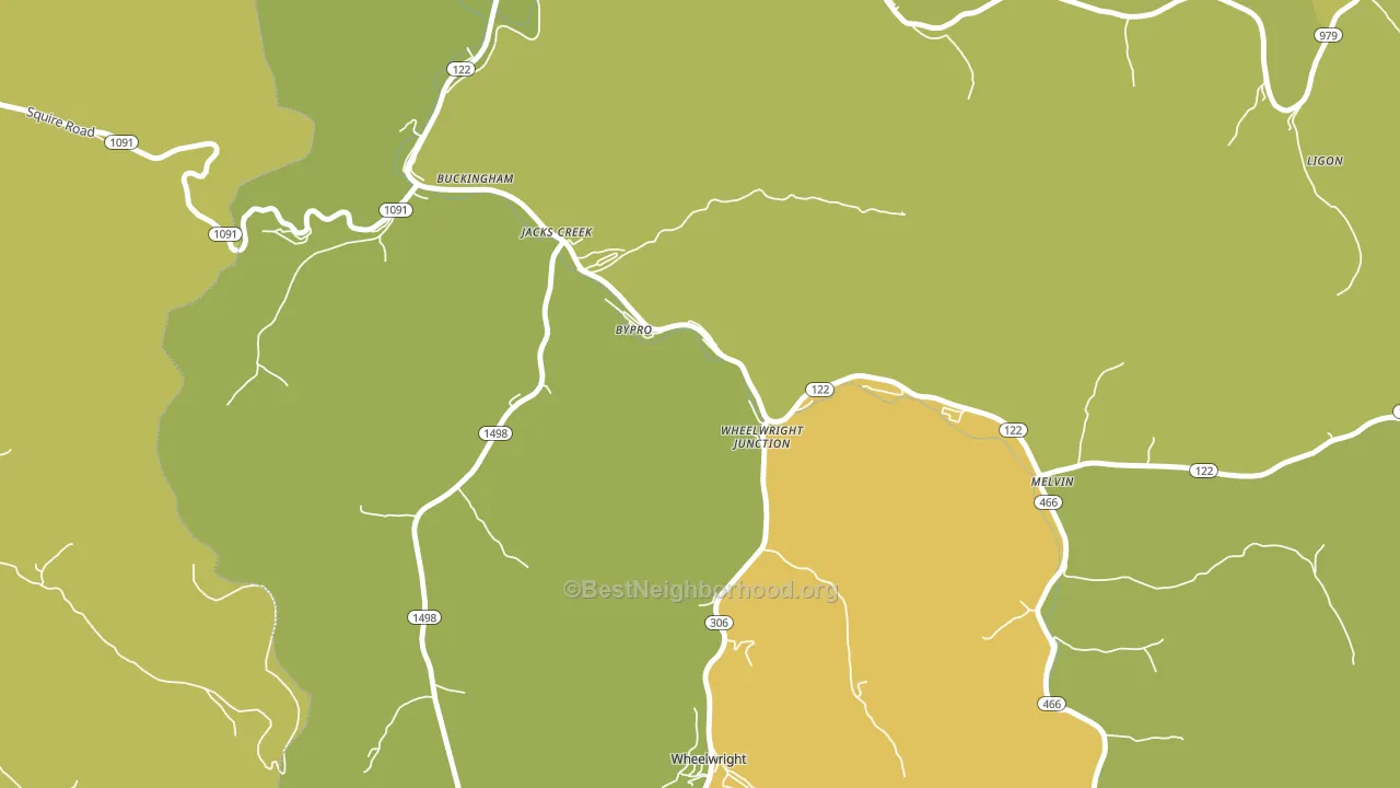 41612, KY block-group voter-turnout map