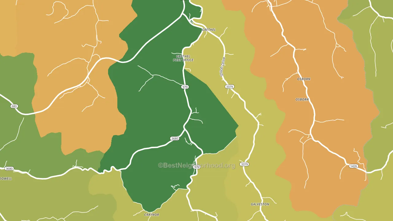 41631, KY block-group voter-turnout map